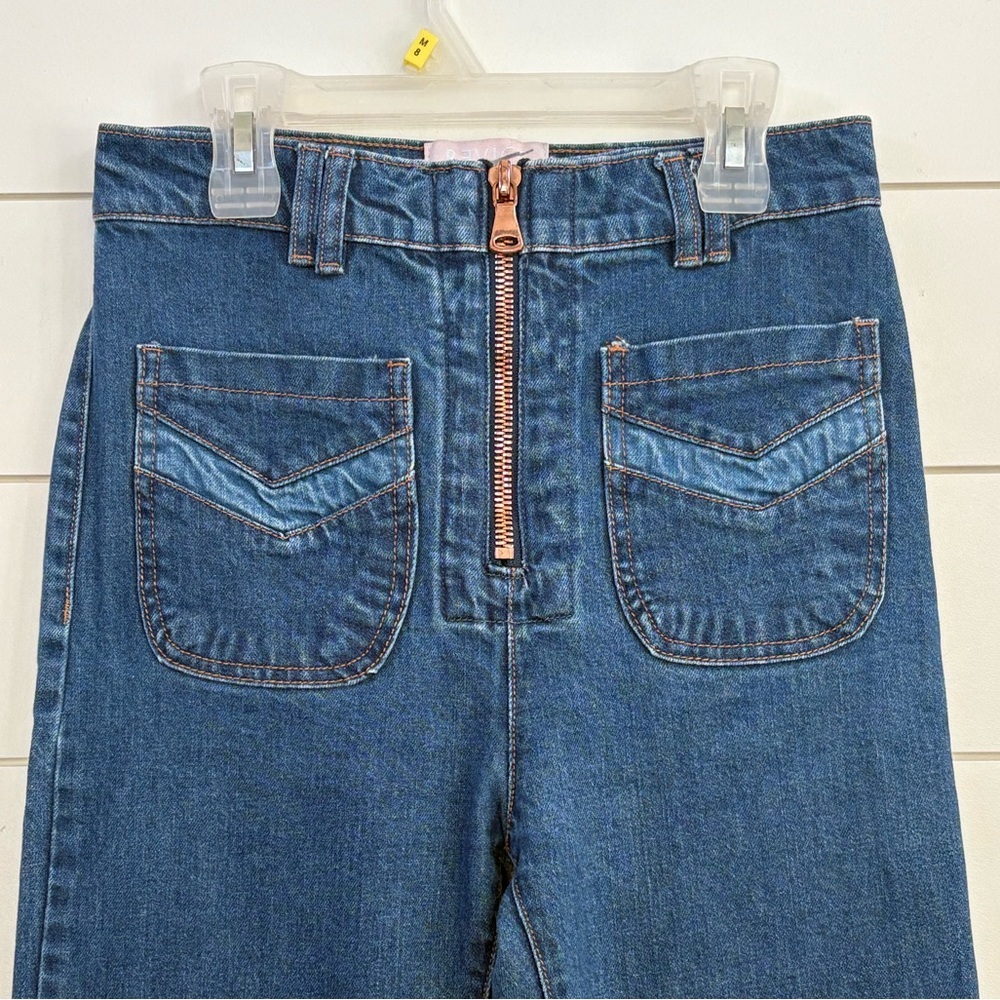 REVICE Dark Blue Flare Jeans - Picture 4 of 6